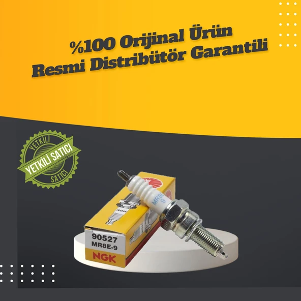 NGK SUZUKİ GSX-S 125 BUJİ (2017-2019) MR8E-9 - Resim 3