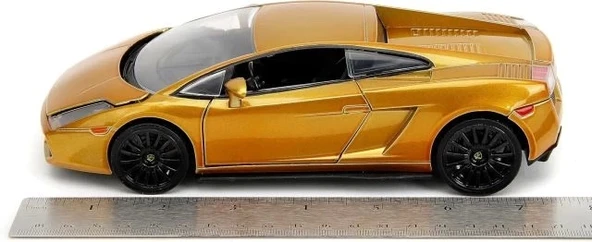 Jada Toys Hızlı ve Öfkeli Hızlı X 1:24 Altın Lamborghini Gallardo Araba - 5