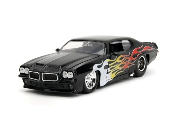 Jada Toys Big Time Muscle 1:24 1971 Pontiac GTO Döküm Araba