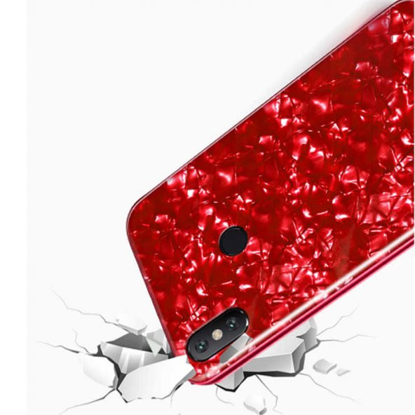 Apple iPhone XS 5.8 Kılıf Zore Marbel Cam Silikon - 7