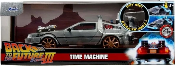 Jada Toys Geleceğe Dönüş Bölüm III 1:24 Zaman Makinesi Döküm Araba - 6