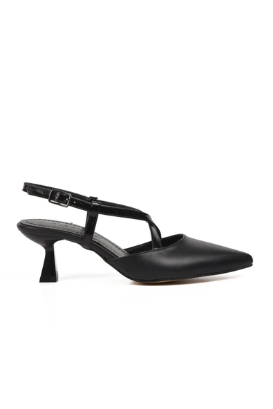 Ayakmod Siyah Kadın Topuklu Ayakkabı 357078 Z