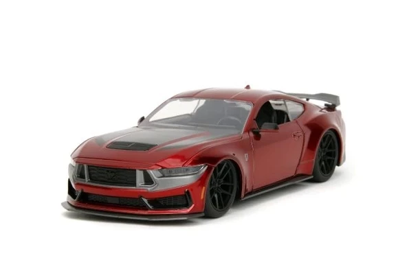 Jada Toys 1:24 2024 Ford Mustang GT Dark Horse Die-Cast Araba (Şeker Kırmızısı)