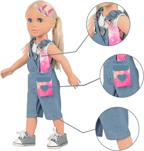 Ecore Fun Kız Bebek, Giysileri ve Aksesuarlarıyla 8 Adet Oyun Seti - 5