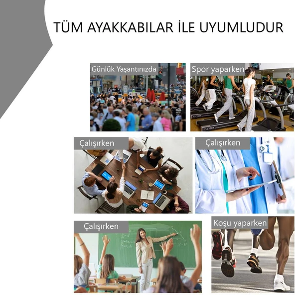 BG199 | Yumuşak Memory Foam, Şok Emici, Hafızalı, Ortopedik Spor Ayakkabılar Için Iç Tabanlık - 7