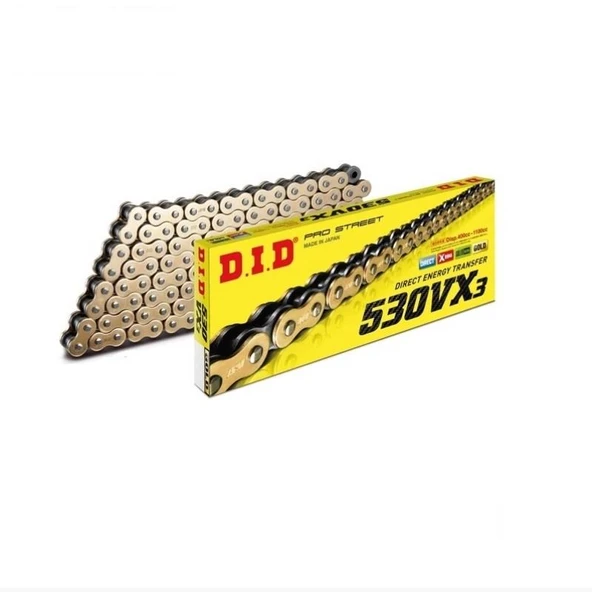 DID DUCATİ MULTİSTRADA 1260 ENDURO (2016-2020) 530-114 X-RİNGLİ ZİNCİR (GOLD RENK) ürün görseli