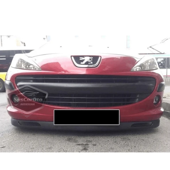 Peugeot 207 2006-2014 Uyumlu Üniversal V2 Laguna Lip Esnek Ön Lip 2 Parça Tampon Altı Dil Karlık Ön Ek - 4
