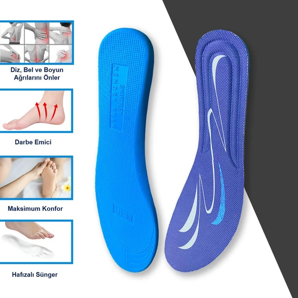 BG191 | Yumuşak Memory Foam Ayakkabı Tabanı, Darbe Emici, Konforlu, Spor Ve Günlük Iç Tabanlık - 2