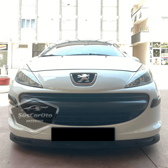Peugeot 207 2006-2014 Uyumlu Üniversal V2 Laguna Lip Esnek Ön Lip 2 Parça Tampon Altı Dil Karlık Ön Ek