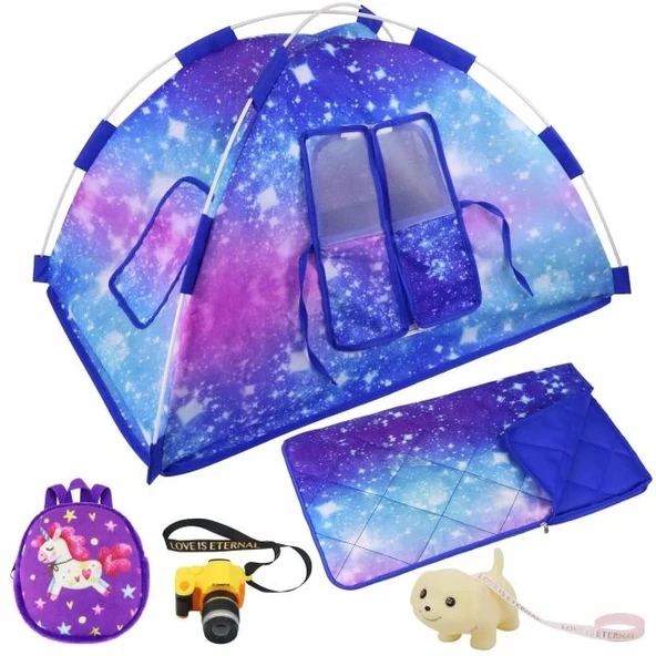Ecore Fun 5 Parça Bebek Kamp Çadırı Seti