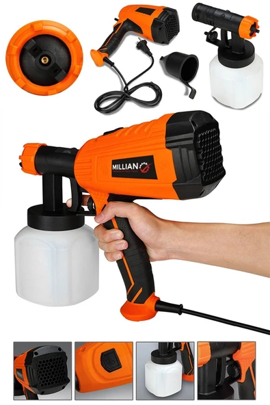 Spg-3373 Profesyonel 950 W Elektrikli Sprey Boya Püskürtme Tabancası Dezenfektan Ilaçlama Makinesi