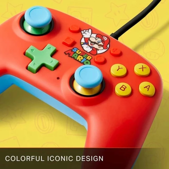 PowerA Nano Kablolu Oyun Kolu - Nintendo Switch Mario Bros - 7