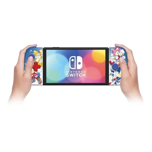 HORİ Nintendo Switch Split Pad Kompakt-Açık Gri / Sarı - 5