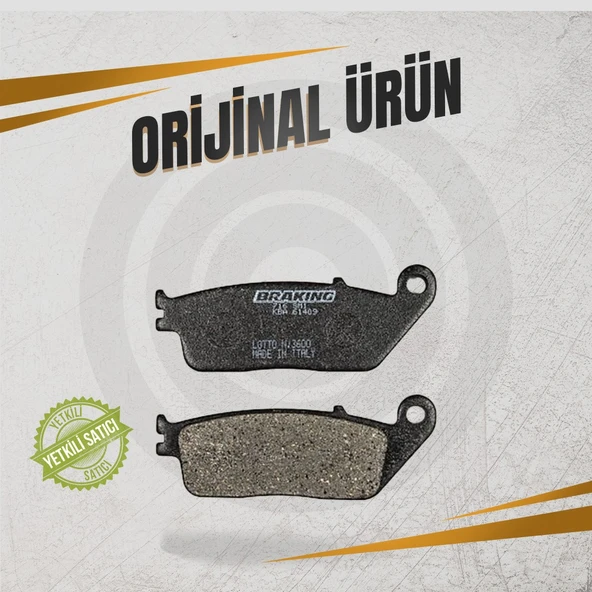 BRAKİNG KYMCO PEOPLE 250 (2003-2004) YARI METALİK ÖN FREN BALATASI - Resim 2