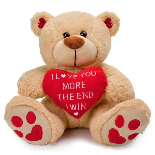 PHlWTX Sevgililer Günü İçin Oyuncak Ayı I Love You More the End I Win