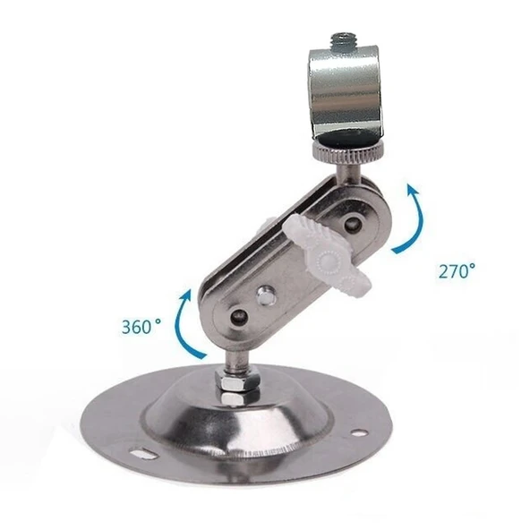 12mm Çap Lazer Tutucu Braket  3kg Yük Taşıyıcı Güvenlik Kamera Sabitleyici Holder 360 / 270 Derece Dönme Açısı - Resim 7