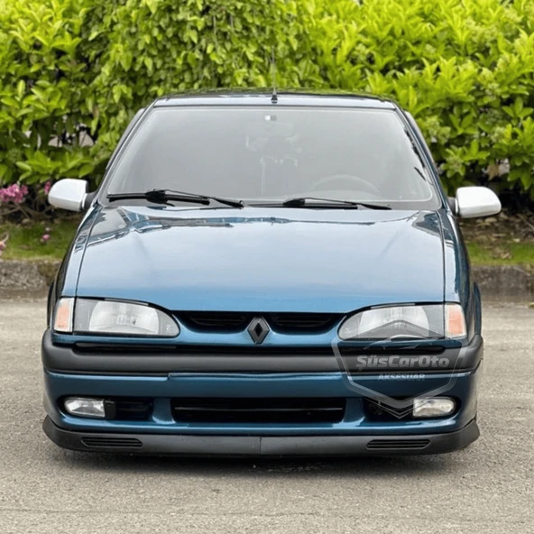 Renault 19 Europa 1994-2001 Uyumlu Üniversal V2 Laguna Lip Esnek Ön Lip 2 Parça Tampon Altı Dil Karlık Ön Ek