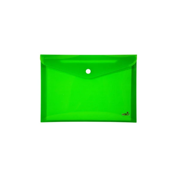 Umix Çıtçıtlı Zarf Dosya A4 Neon Yeşil U1121N-Y