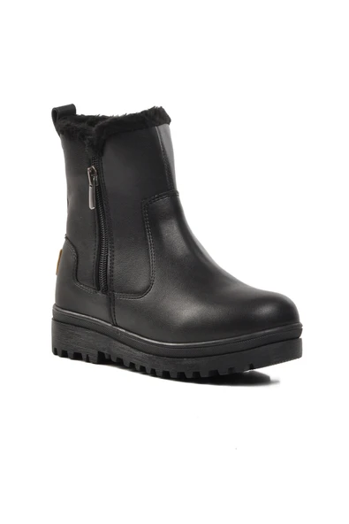 Ayakmod Siyah İçi Kürklü Kız Çocuk Bot 23003 F - 3