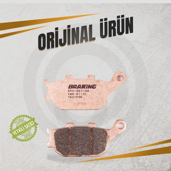 BRAKİNG HONDA XL750 TRANSALP (2022-2024) SİNTERLİ ARKA FREN BALATASI - Resim 3