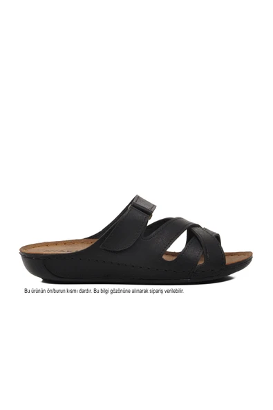 Ayakmod Siyah Kadın Terlik 08-054 Z DAR KALIP