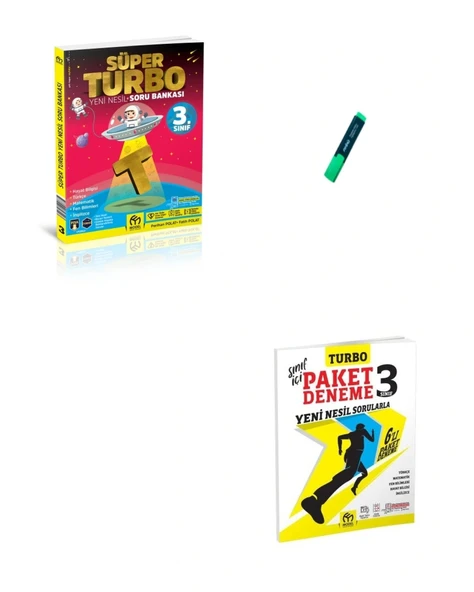 3. Sınıf Süper Turbo Yeni Nesil Soru Bankası ve Paket Deneme