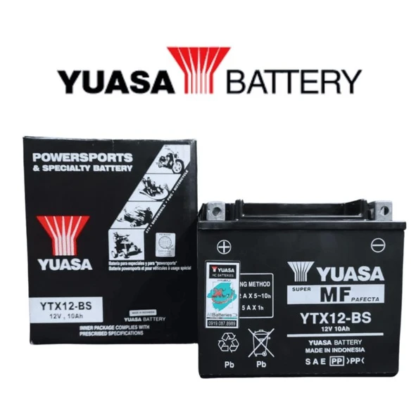 YUASA TRİUMPH BONNEVİLLE T100 (2017-2018) AKÜ (YTX12-BS) - Resim 2