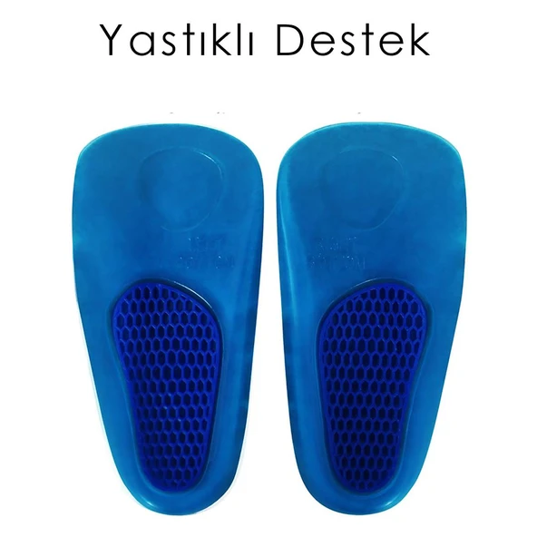 GC20 | Ark Destekli Yumuşak Jel, Tüm Ayakkabılar ile Uyumlu Rahat Ortopedik 3/4 Konfor İç Tabanlık - 3