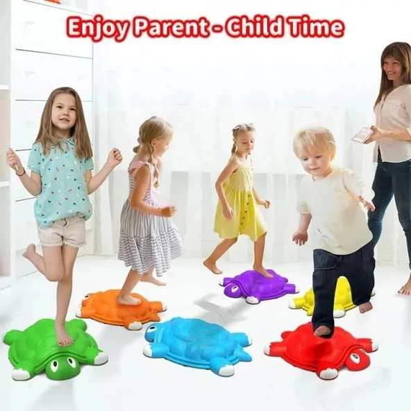 OCHIDO 6 Parça Kaplumbağa Denge Basamak Taşı - 2