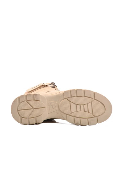 Ayakmod Bej İçi Polarlı Kadın Bot 24035 Z - Resim 5