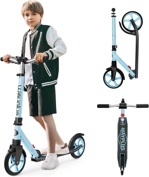 WAYPLUS Kick Scooter 6 Yaş ve Üzeri Mavi