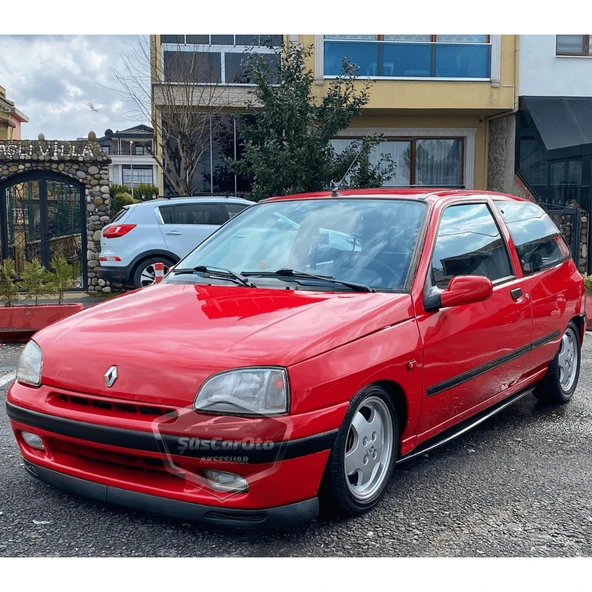 Renault Clio 1 1990-1997 Uyumlu Üniversal V2 Laguna Lip Esnek Ön Lip 2 Parça Tampon Altı Dil Karlık Ön Ek