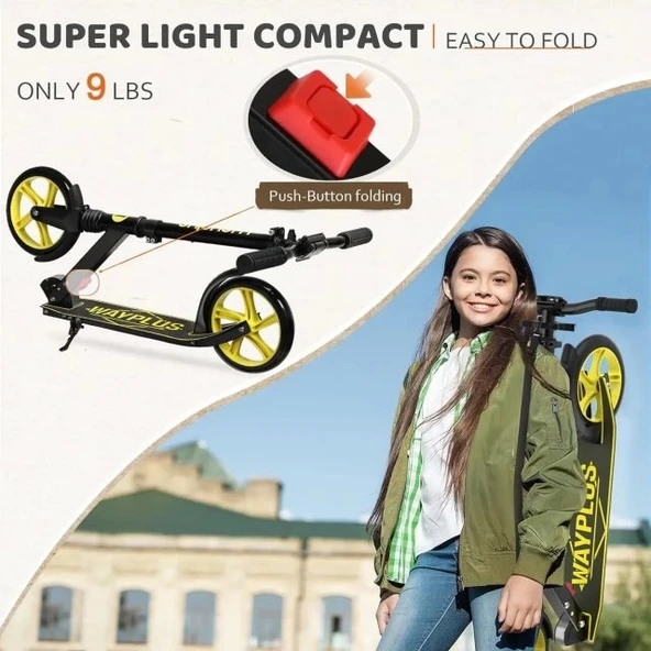 WAYPLUS Kick Scooter 6 Yaş ve Üzeri - 2