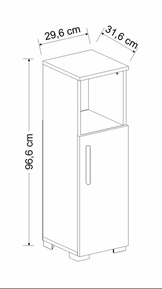 Duru Çok Amaçlı Dolap Beyaz - 5