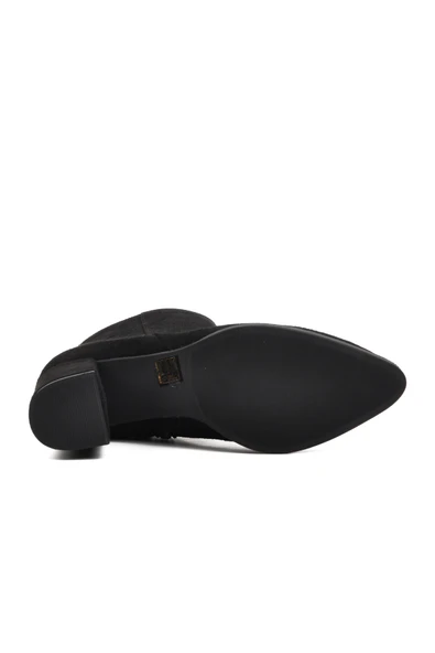 Ayakmod Siyah Süet  Kadın Bot 343072 Z - Resim 5