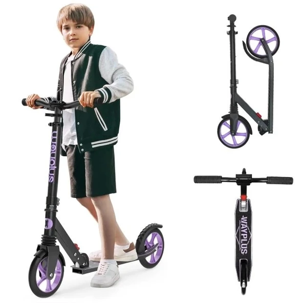 WAYPLUS Kick Scooter 6 Yaş ve Üzeri Mor