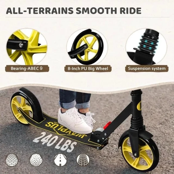 WAYPLUS Kick Scooter 6 Yaş ve Üzeri - 4