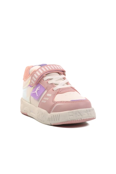 Ayakmod Pudra Unisex Cırtlı Çocuk Spor Ayakkabı King Kısa P - Resim 3