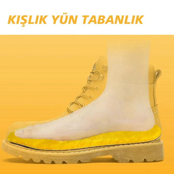 LX09 - Vegan Doğal Mantar Sarı Peluş | Doğal Isı, Soğuk Havalara Özel, Sıcak Tutan Iç Tabanlık - 4