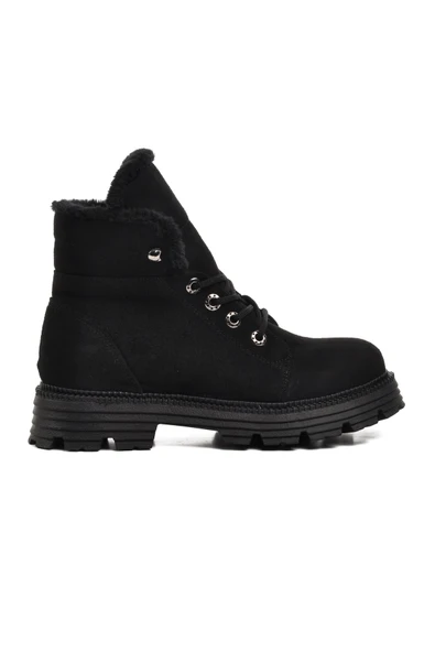 Ayakmod Siyah Süet Kadın Bot 354122 Z