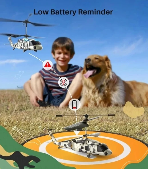 SYMA Yükseklik Tutuşlu Askeri Nakliye RC Helikopteri S52H - 6