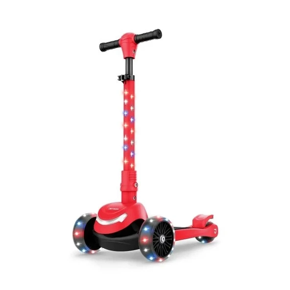 Jetson Çocuk 3 Tekerlekli Işıklı Scooter Jupiter Mini Red Scooter