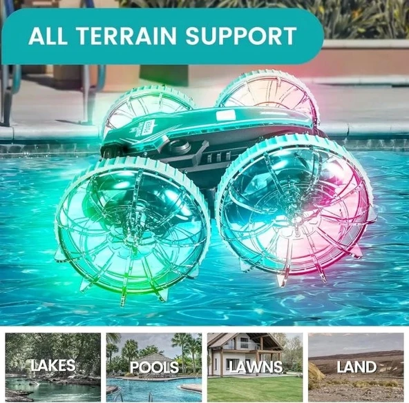 Tecnock Amfibi Uzaktan Kumandalı Araba Teknesi - 6