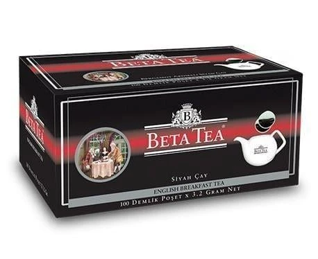 Beta English Breakfast Demlik Poşet 100 Adet (Seylan Çayı - Ceylon Tea) (Earl Grey - Bergamot - Tomurcuk Çayı)