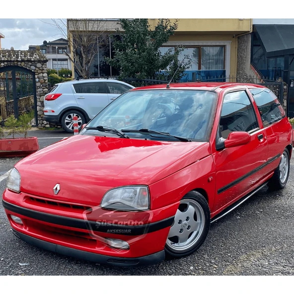 Renault Clio 1 1990-1997 Uyumlu Üniversal V2 Laguna Lip Esnek Ön Lip 2 Parça Tampon Altı Dil Karlık Ön Ek - 3