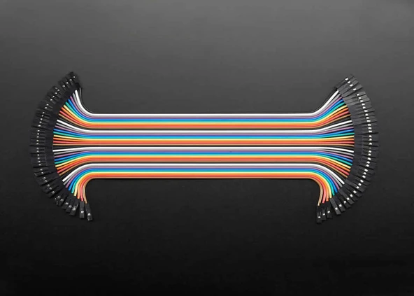 30cm 40 Pin Dişi Dişi Dupont Kablo  Ayrılabilir 2.54mm 10 Renk Breadboard Atlama Kablosu Jumper Test Prototip Deneme Devre Bağlantı Tel - Resim 6