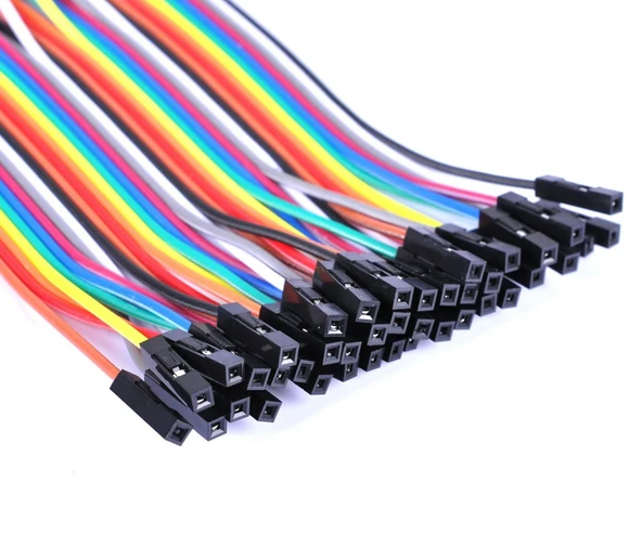 30cm 40 Pin Dişi Dişi Dupont Kablo  Ayrılabilir 2.54mm 10 Renk Breadboard Atlama Kablosu Jumper Test Prototip Deneme Devre Bağlantı Tel - Resim 2