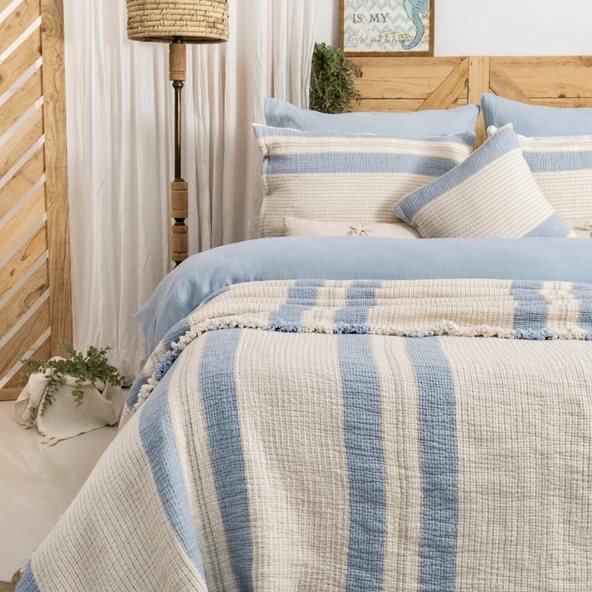 Schafer Home Enza Çeyiz Seti 8 Parça-Mavi - 4