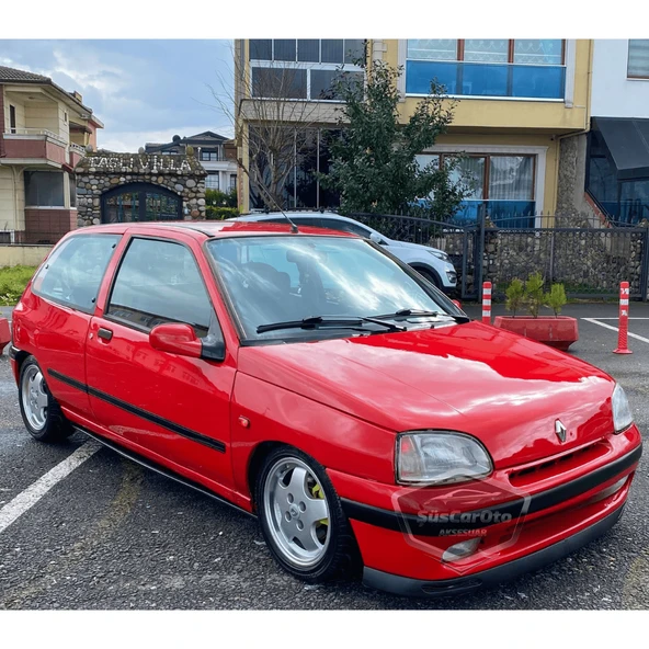 Renault Clio 1 1990-1997 Uyumlu Üniversal V2 Laguna Lip Esnek Ön Lip 2 Parça Tampon Altı Dil Karlık Ön Ek - 5