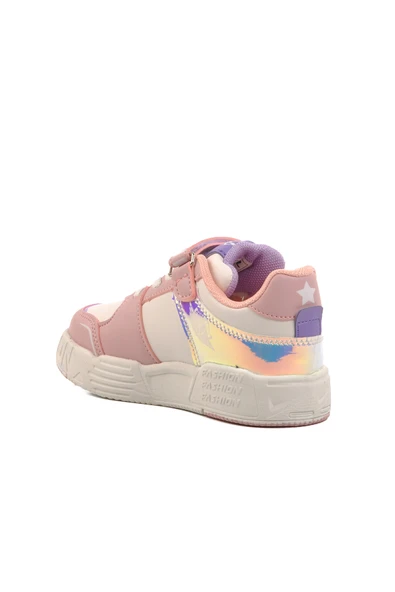 Ayakmod Pudra Unisex Cırtlı Çocuk Spor Ayakkabı King Kısa P - Resim 4